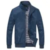 Vestes pour hommes 2024 Veste Hommes Mode Casual Lâche Mens Sportswear Bomber Vêtements d'extérieur Col Mandarin Vêtements