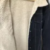 Delle donne di lana d'agnello denim giacche lunghe vintage addensare caldo peluche velluto jeans cappotti inverno casual allentato chaquetas vaqueras 2023 240102