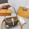 Schoudertas Luxe Designertassen Diane Satchel Handtas Tote Dames Klassiek Vintage Tas Leer Lamsbont Flap Messenger Envelop Avond Feest Vakantie Cadeau