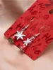 Boucles d'oreilles pendantes pour femmes, Design coloré, clochette Jingle, flocon de neige, goutte de neige, bijoux à la mode, cadeau de noël, 2024