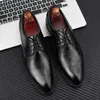 Oxford Elegant Mens Casual Men Men de mariage respirant Cuir avec talon Business Social Shoe Male Vobe Chaussures 240102 623 S