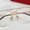 New fashion design pilot shape optical glasses metal half frame men and women business style light and easy to wear eyewear model 0409O