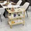 Baking Tools El Sideboards Trolley Rolling Utility Gold Serving Food Trailer Bar Tables Outdoor Cabeceros Restaurant Furiture