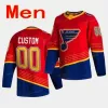 Custom St. Louis'Blues'Reverse Retro Jersey St. L Kyrou Brayden Schenn Robert Thomas Buchnevich Vladimir Tarasenko Binnington Colton Parayko Torey Krug