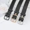 Belts Fashionable Solid Color 100/120cm Unisex Versatile Jeans Zinc Alloy Plating Buckle Student