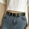 Belts Fashionable Solid Color 100/120cm Unisex Versatile Jeans Zinc Alloy Plating Buckle Student