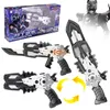 Tres modos Mini Force Transformation Sword Toys con figuras de acción de luz y sonido MiniForce X Deformation Weapon Gun Toy 240102