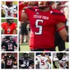 Personnalisez le maillot de football universitaire Texas Tech TTU n'importe quel nom n'importe quel numéro 5 Patrick Mahomes II Jett Duffey Alan Bowman Behren Morton Cameron Watts Tahj Brooks