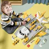 TEMI enfants avion voiture jouets Simulation inertie avion musique Stroy avec avion passager léger Diecasts jouet éducatif 240103