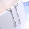 Brincos pendurados fantasia coreano wingdrop para mulheres luxuosas correntes de borla retrô cor prata pendurada joias tendência 2024