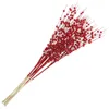 Decorative Flowers 6 Pcs Bouquet Artificial Plant Christmas DIY Berries Decorations Gold Powder Office Decore Tree Branches For Foam Picks