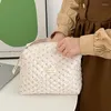 化粧品バッグは柔らかい綿の女性ジッパーオーガナイザーかわいいメイクアップバッグ大型財布の高品質のポータブルハンドバッグをクラッチします