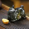 色を変えるお茶のペットpixiu bao yuanbao tea table tabletop decoration tea pet tea play kung fuティーオーナメント240103