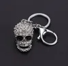 Keychains European And American Style Skull KeyChain Big Crystal Purse Bag Ornament Car Key Accessories Men Women Fashion Pendant2885675