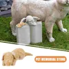 Garden Decorations Pet Memorial Stone Ornament Tribute Statue Animal Statut