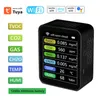 WiFi 7 In 1 Smart Air Quality Monitor CO2 Meter TVOC HCHO PM2.5 Tester Digital Sensor Formaldehyde Gas Detector Tuya APP