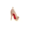 Charms 5pcs fond rouge chaussures à talons hauts pendentif à breloque pour femmes bracelet collier faisant micro pavé résultats de bijoux faits à la main goutte deli dhxtl