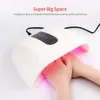 96 W 48 LED lumières sèche-ongles lumière rouge séchage rapide lampe LED pour ongles remorquage main grande lampe Gel vernis sèche minuterie Smart Nail Art outils 240103