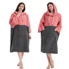 Towel Women Sunscreen Bath Skirt Robe Men Oversized Thick Warm Hooded Beach Change Bathrobe Quick Dry Swimming Surf