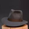 Ull fedora hatt vintage mjuk filt hattar män trilby huvudkläder mans cap retro kvinnor nz354 240102