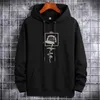 Anime Hoodie Homens Roupas Inverno Algodão Camisetas Oversized Manga Longa Casacos Treino Hip Hop Moletons Jaquetas Camisola 240102