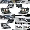 Faróis de carro Faróis LED Farol para Hilux 20 1220 14 Lente bifocal Sinal de feixe alto Luzes de corrida Substituição Drop Delivery Au Dh5Rz