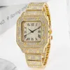 Band Scale for Square Diamond Set Roman Full Fashion Quartz Watch Star Women Steel