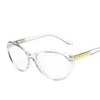 Lunettes de soleil Cadres Mode Rose Femmes Transparent Lunettes Cadre Anti Bleu Lumière Femmes Lunettes Cat Eye Optique