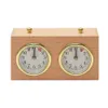 Holz-Schach-Wettbewerbs-Timer, mechanisch, digital, Schach-Schiedsrichter-Timer, Uhrwerk angetrieben, Retro-Geschenk für Schachliebhaber, Schiedsrichter-Nutzung 240102