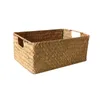 Natural Large Woven Seagrass Basket of Straw Wicker for Home Table Fruit Bread Towels Small Kitchen Storage Container 240103