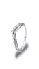 Transparent CZ diamond princess wishing ring set original box suitable for 925 sterling silver ladies and girls wedding crown ring9922552