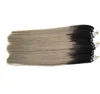 T1Bgrey Rey Ombre Human Hairs 300g Micro Bead Hair Extensions 1GS Silver Ombre Micro Hair Extensions 300S 7A Micro Loop Brazilian7253788