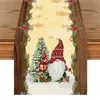 Table Cloth Christmas Tree Snowman Flag Linen Runners Kitchen Dining Decor Holiday Fabric Winter