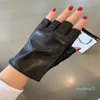 Klasyczne projektantki designerskie kobiety skórzane rękawiczki zimowe ciepłe rękodzie