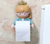 Śliczne kreskówkowe uchwyty papieru toaletowego Kreatywne zwierzęta ścienne wiszące półki do łazienki pudełko do przechowywania 240102