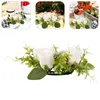 Garden Decorations Decoration Garland Wreath Wreaths Rings Faux Eucalyptus Menorah Floral Flower Centerpieces For Tables Pillar