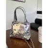 Avondtassen Dames Handtas Zilver Strass Crossbody Tas Dames 2024 Tide Fashion Spice Girl Wind Slingerketting Mobiele telefoon