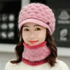 Märke Autumn Winter Beanies Caps Women Warm Wool Siamese Bib Hats Female Rabbit Hair Windproof Velvet Cap Hatts Wholesale 240103