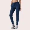 Damesyoga voor fiess, sport, vrijetijdstraining, vetersluiting lululemenly dames alo yoga lululy citroen beensluiting, elastische broek