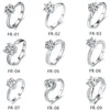 Женское кольцо Zhou Family Classic Six Claw из 18-каратного золота с культивированным бриллиантом, цвет D, круглое кольцо с культивированным бриллиантом HTHP/CVD IGI 231130