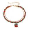 Charme Pulseiras Aliutom Árvore de Natal Criança Pulseira Red Bead Moda Jóias Acessórios para Presentes de Menina