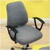 Chair Covers Ly High Elastic Office Arm Er 2Pcs/Set Computer Ers Spandex Pastoral Soft Seat Back Wholesale Y200103 Drop Delivery Hom Dhbpi