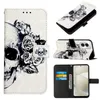 Custodie a portafoglio in pelle farfalla 3D per Samsung A55 A35 Redmi 13C Motorola Moto MOTO Edge 40 Neo G Play 2024 4G Play 5G Teschio Fiore Dreamcatcher Custodia con custodia flip