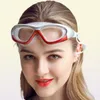ゴーグル大型フレーム耳栓付きHD透明なメガネアンチフォグシリコン防水男性女性泳ぐアイウェアアダルト3274156