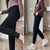 Women's Pants High-Quality Cashmere Sweatpants Women 2024Autumn Winter High Waist Loose Harun Trousers Radish Casual Straight Female