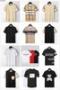 Męskie koszulki designerskie T-shirt męski czarno-białe beżowe w kratę markę czystej bawełnianej oddychającej szczupłej koszuli ulicy sam w tym samym stylu {kategoria}