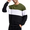 Camisolas masculinas moletom moda masculina lazer simples rosqueado decote raglan manga pulôver camisola longa fantasia