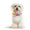 50/100pcs Colorful Flower Dog Bow Tie Beautiful Pet Dog Cat Bowties Collar Fashion Cute Pet Accessories For Small Dogs 240103