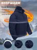 TACVASEN veste tactique polaire chaude hommes vestes de l'armée coupe-vent travail en plein air randonnée manteau à capuche fermeture éclair poche vêtements d'extérieur 240103