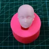 Bakning formar 3D män huvudchoklad mögel baby ansikte silikon mögel kaka dekorera fondant kök diy tecknad figre/kakverktyg t0921